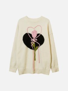 Aelfric Eden Knit Flowers Sweater sold by Aelfric Eden