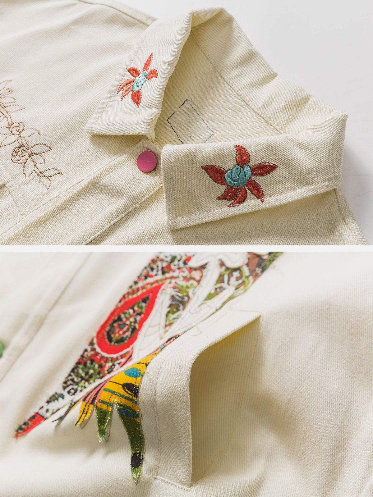 Aelfric Eden Flower Embroidery Jacket sold by Aelfric Eden product image thumbnail 5