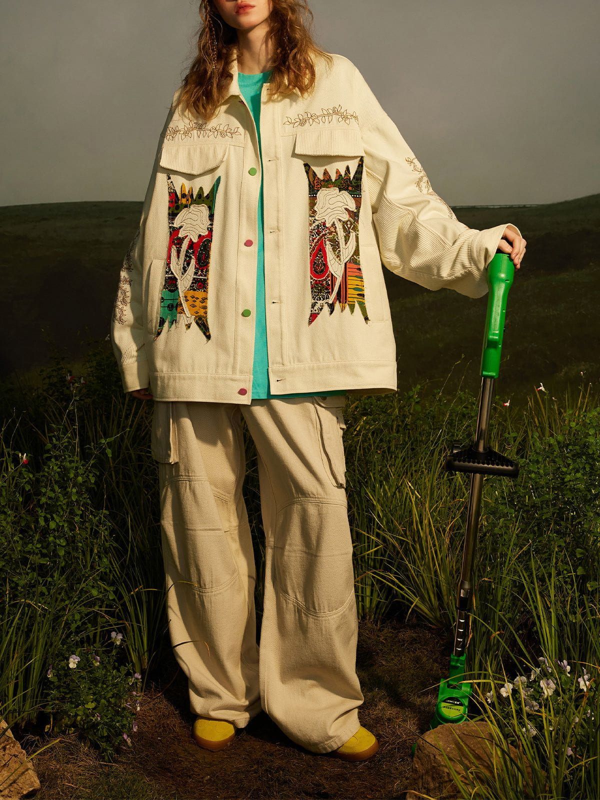 Aelfric Eden Flower Embroidery Jacket sold by Aelfric Eden product image thumbnail 6