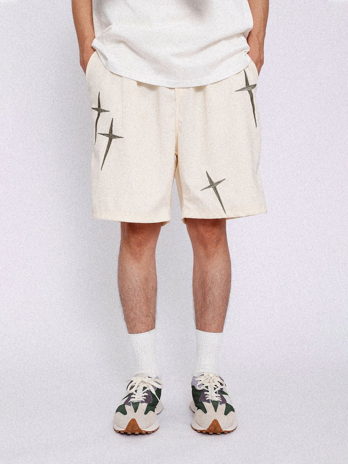 Aelfric Eden Embroidery Star Drawstring Shorts sold by Aelfric Eden product image thumbnail 7