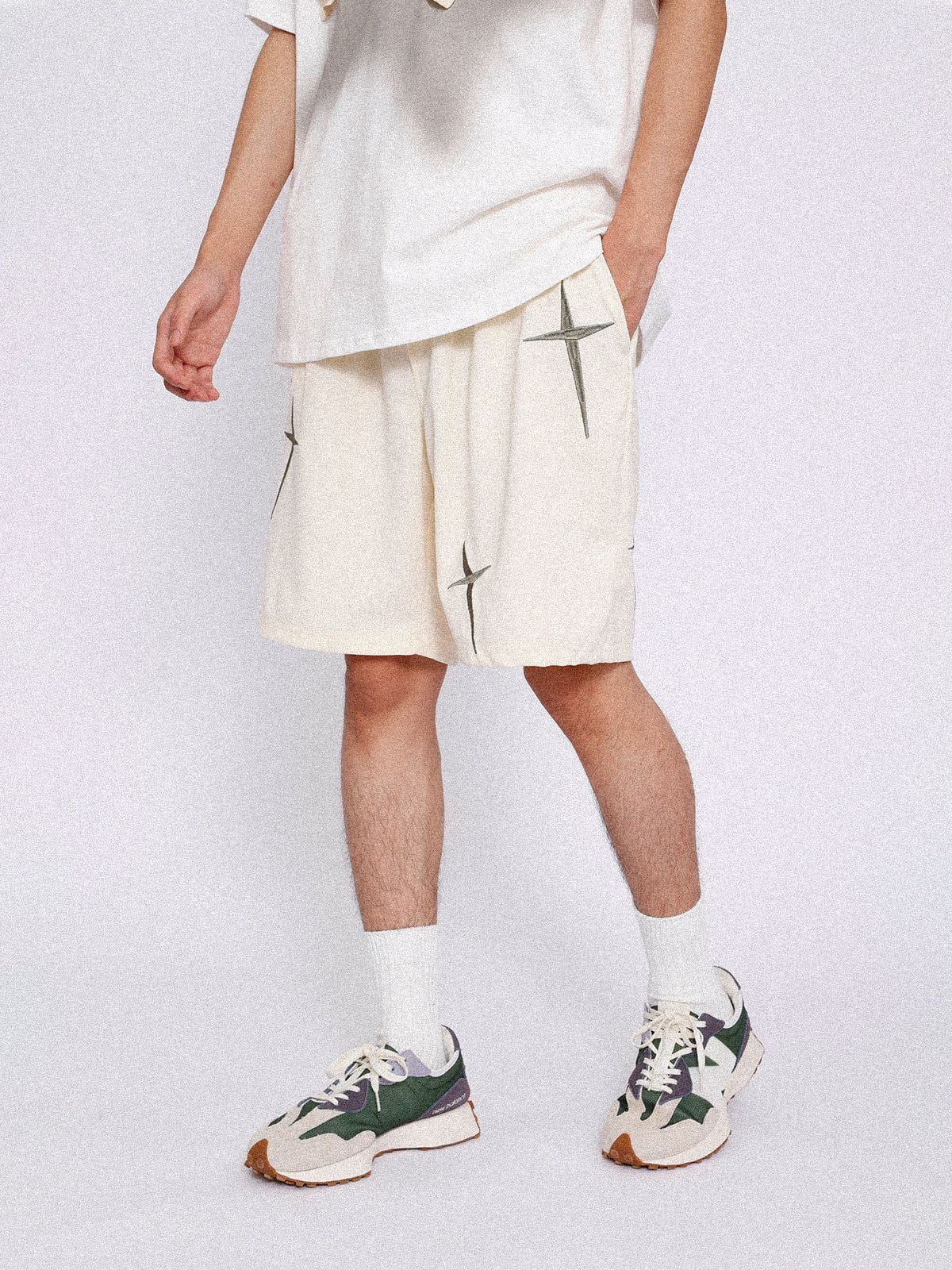 Aelfric Eden Embroidery Star Drawstring Shorts sold by Aelfric Eden product image thumbnail 8