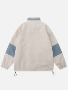 Aelfric Eden Color Blocking Stand Collar Jacket sold by Aelfric Eden