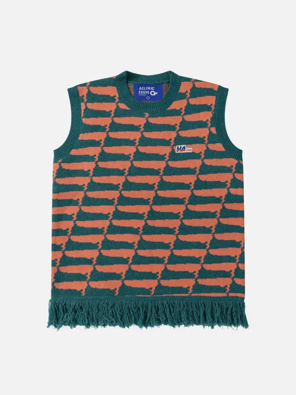 Aelfric Eden Tilt Stripes Sweater Vest sold by Aelfric Eden