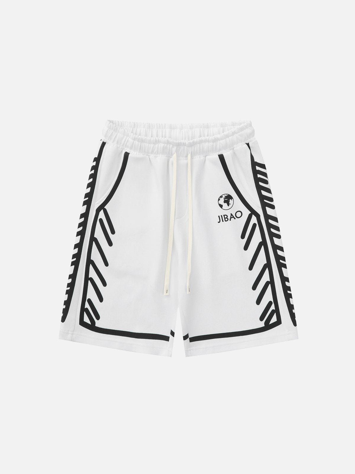 Side Stripe Print Shorts sold by Aelfric Eden product image thumbnail 3