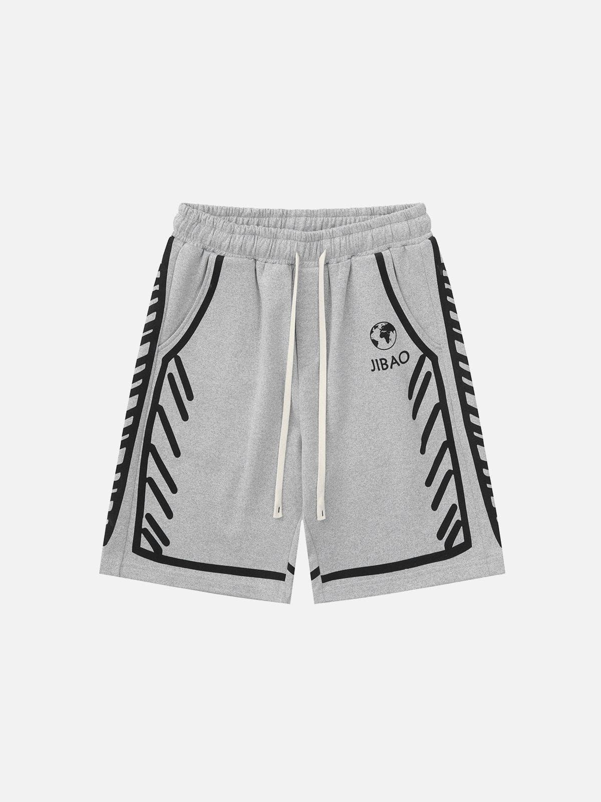 Side Stripe Print Shorts sold by Aelfric Eden product image thumbnail 4