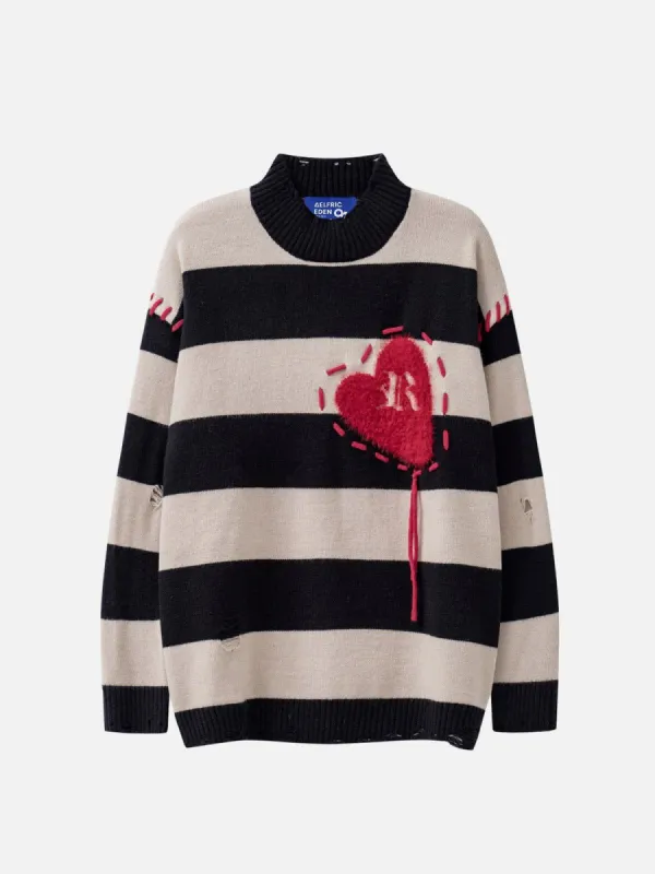 Aelfric Eden Stripes Distressed Sweater sold by Aelfric Eden