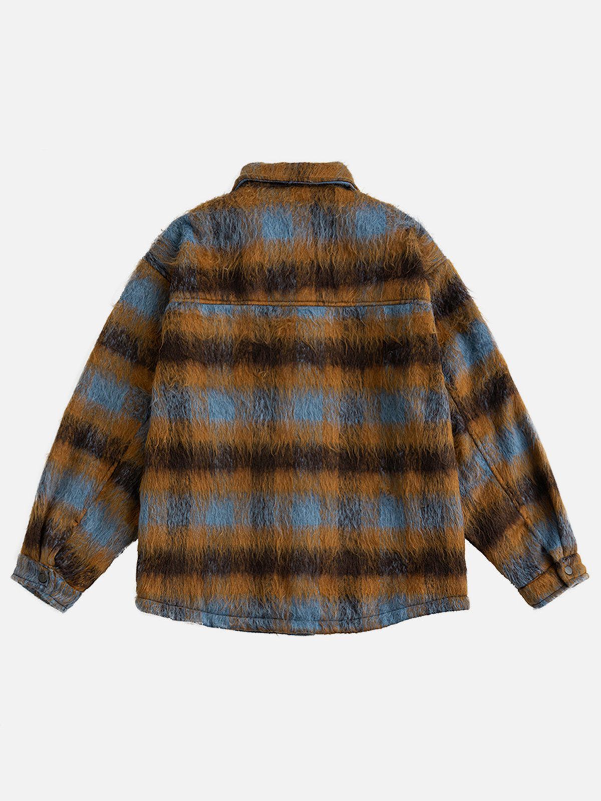 Aelfric Eden Vintage Color Blocking Plaid Jacket sold by Aelfric Eden product image thumbnail 4