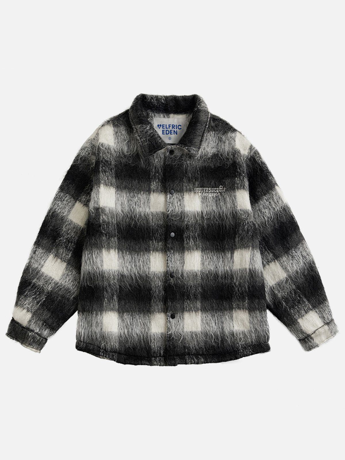 Aelfric Eden Vintage Color Blocking Plaid Jacket sold by Aelfric Eden product image thumbnail 3