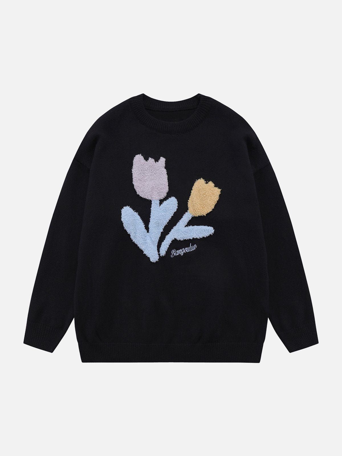 Aelfric Eden Plush Tulip Flowers Sweater sold by Aelfric Eden product image thumbnail 3