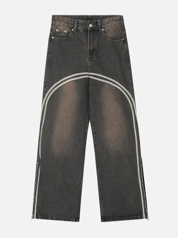 Aelfric Eden Arc Stripe Washed Jeans sold by Aelfric Eden