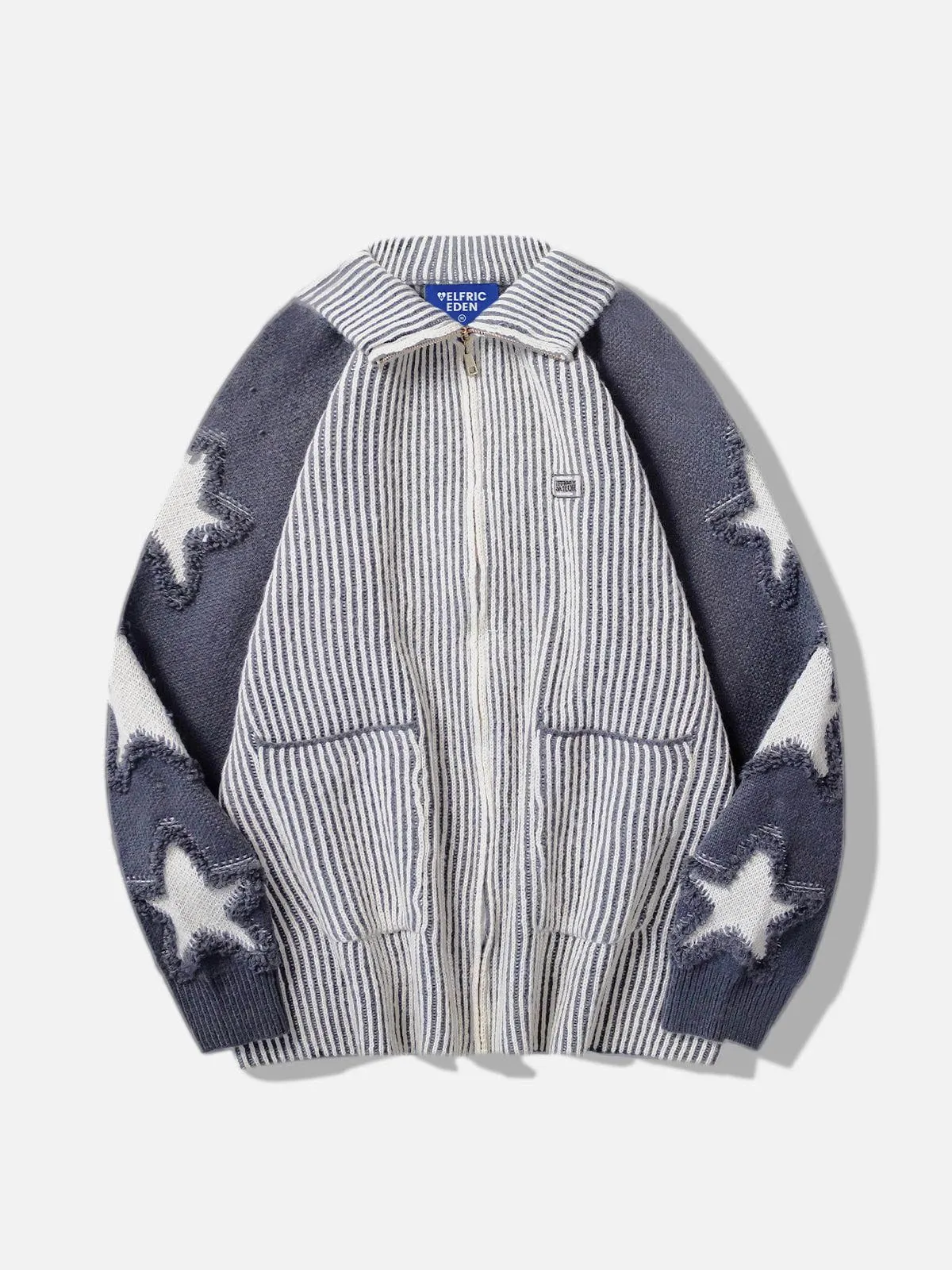 Aelfric Eden Stripe Star Jacquard Cardigan sold by Aelfric Eden