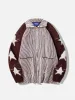 Aelfric Eden Stripe Star Jacquard Cardigan sold by Aelfric Eden