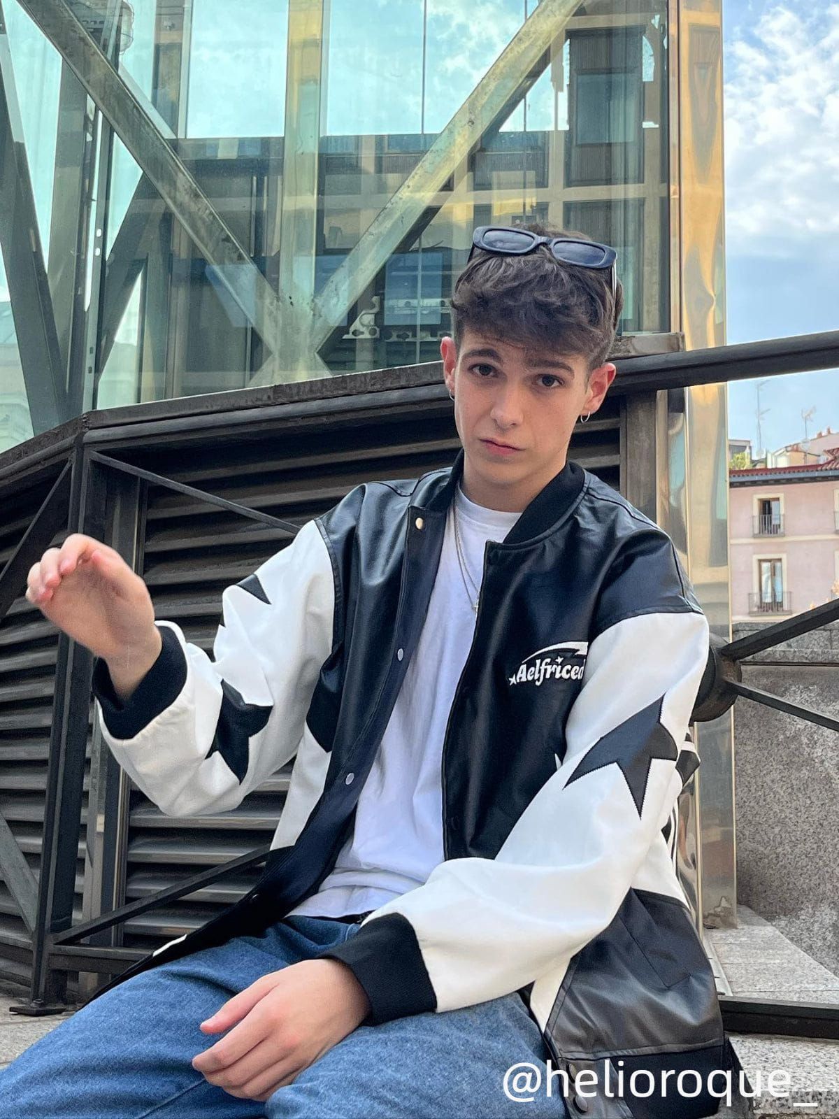 Aelfric Eden Embroidery Star Faux Leather Jacket sold by Aelfric Eden product image thumbnail 3