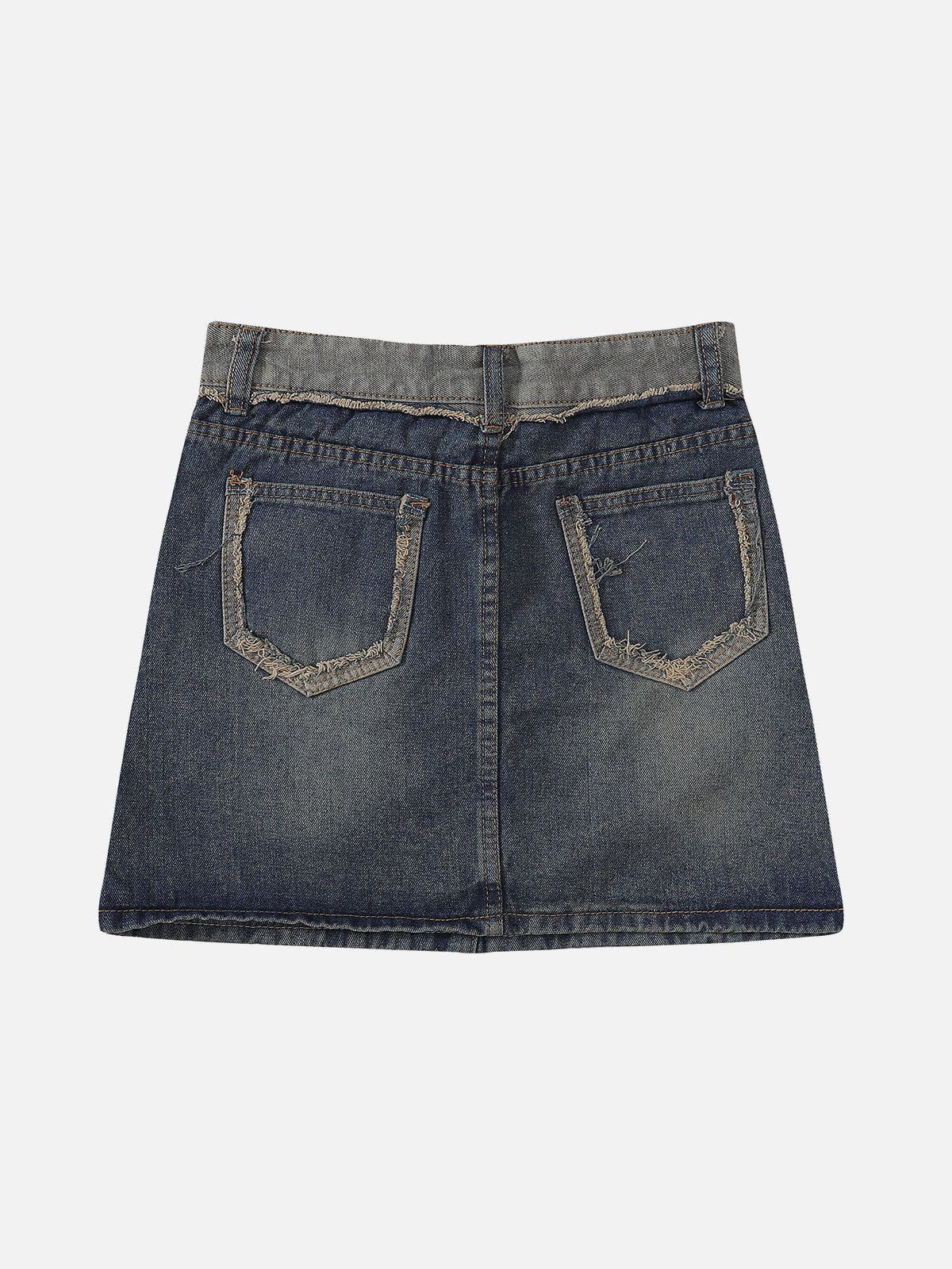 Vintage Raw Denim Skirt sold by Aelfric Eden product image thumbnail 3