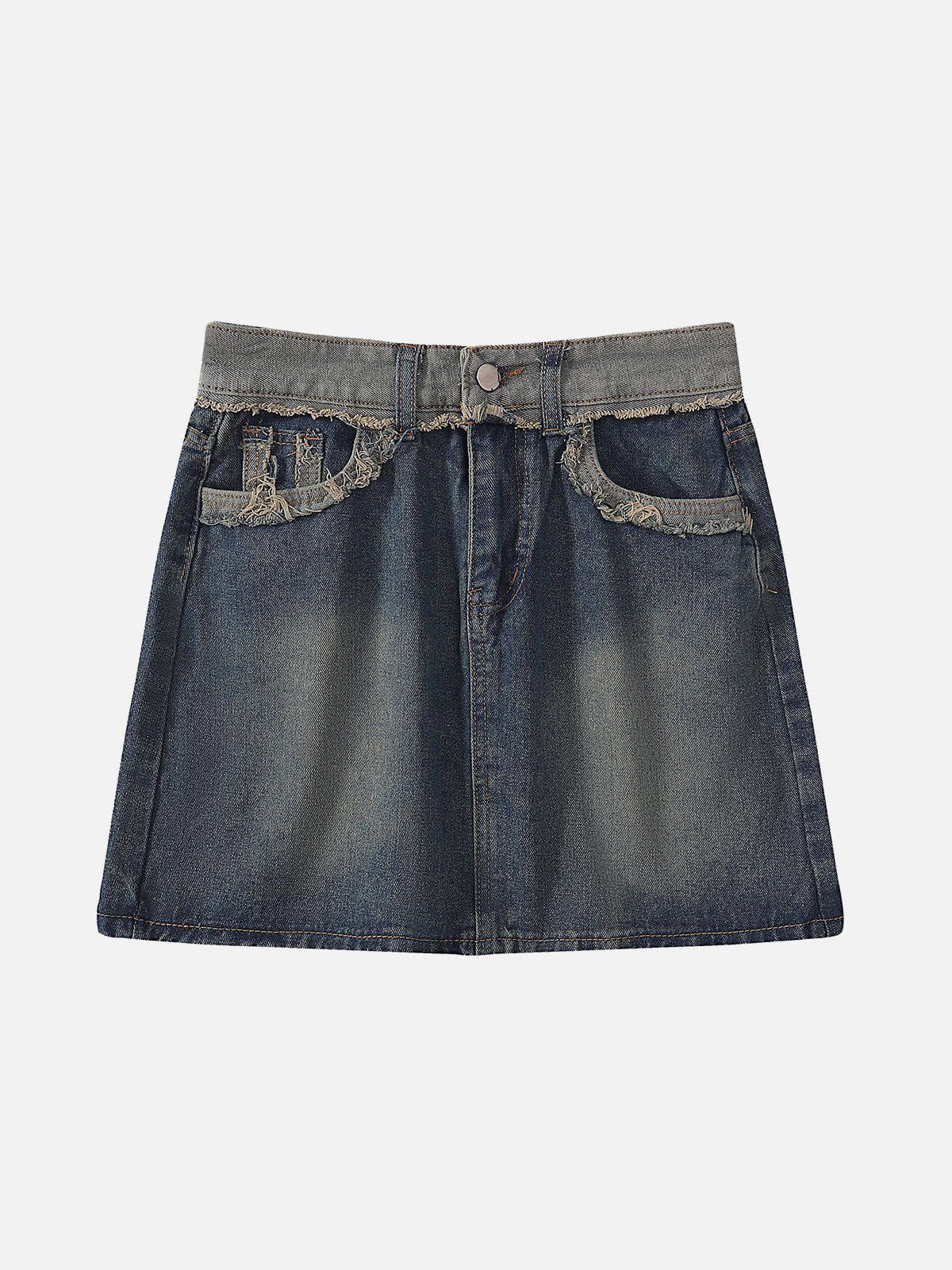Vintage Raw Denim Skirt sold by Aelfric Eden