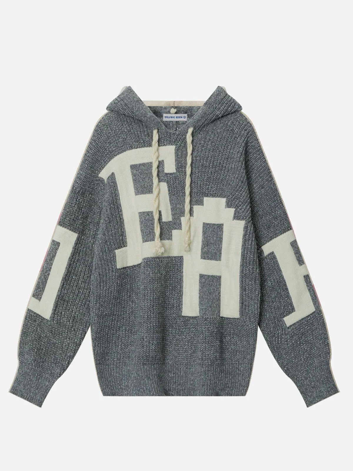 Aelfric Eden Letter Jacquard Knit Pullover Hoodie sold by Aelfric Eden product image thumbnail 2