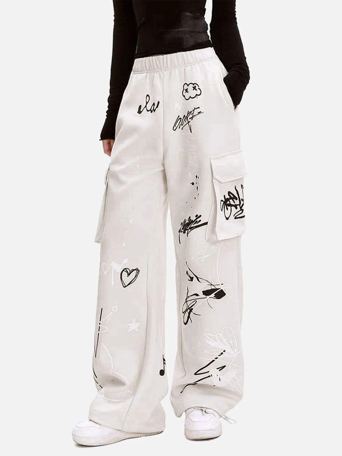 Aelfric Eden Music Graffiti Print Cargo Pants sold by Aelfric Eden product image thumbnail 2