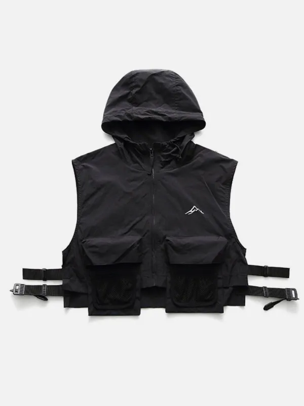 Vintage Big Pocket Hooded Vest sold by Aelfric Eden