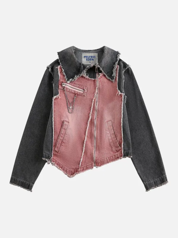 Aelfric Eden Irregular Patchwork Denim Jacket sold by Aelfric Eden