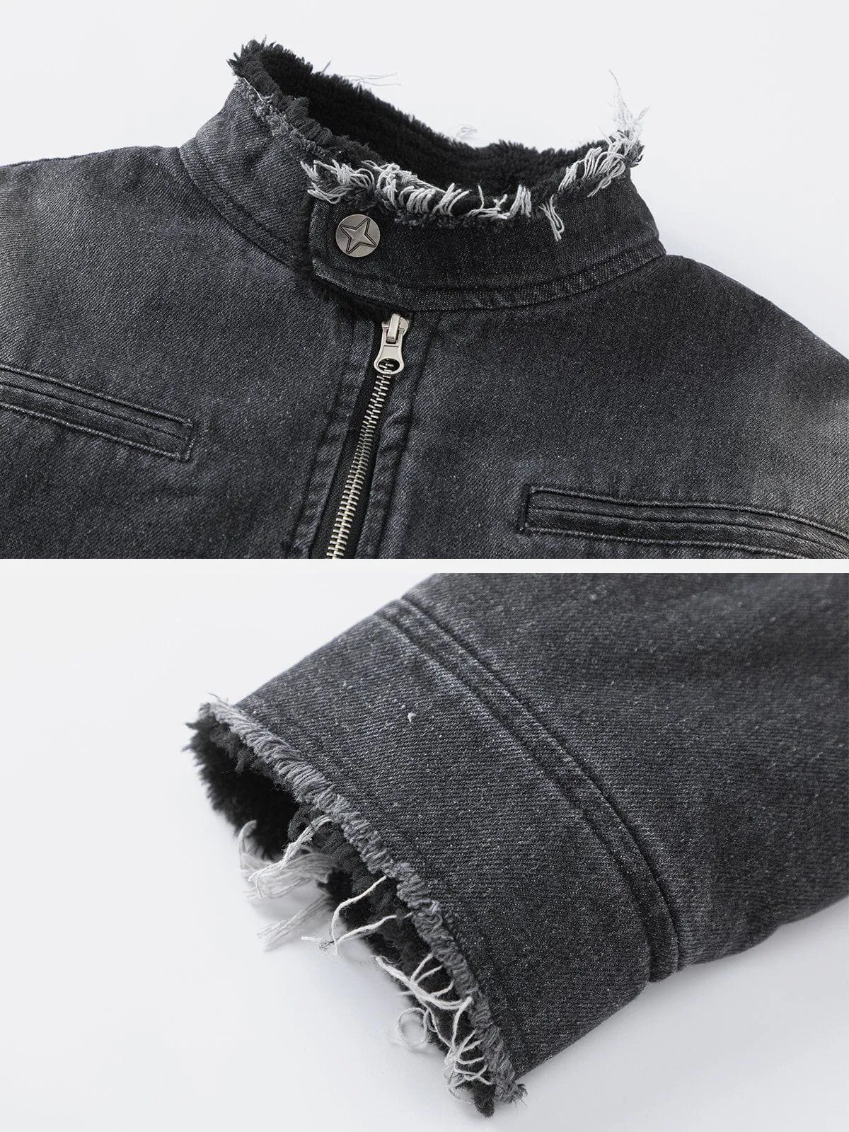 Aelfric Eden Gradient Washed Denim Jacket sold by Aelfric Eden product image thumbnail 3