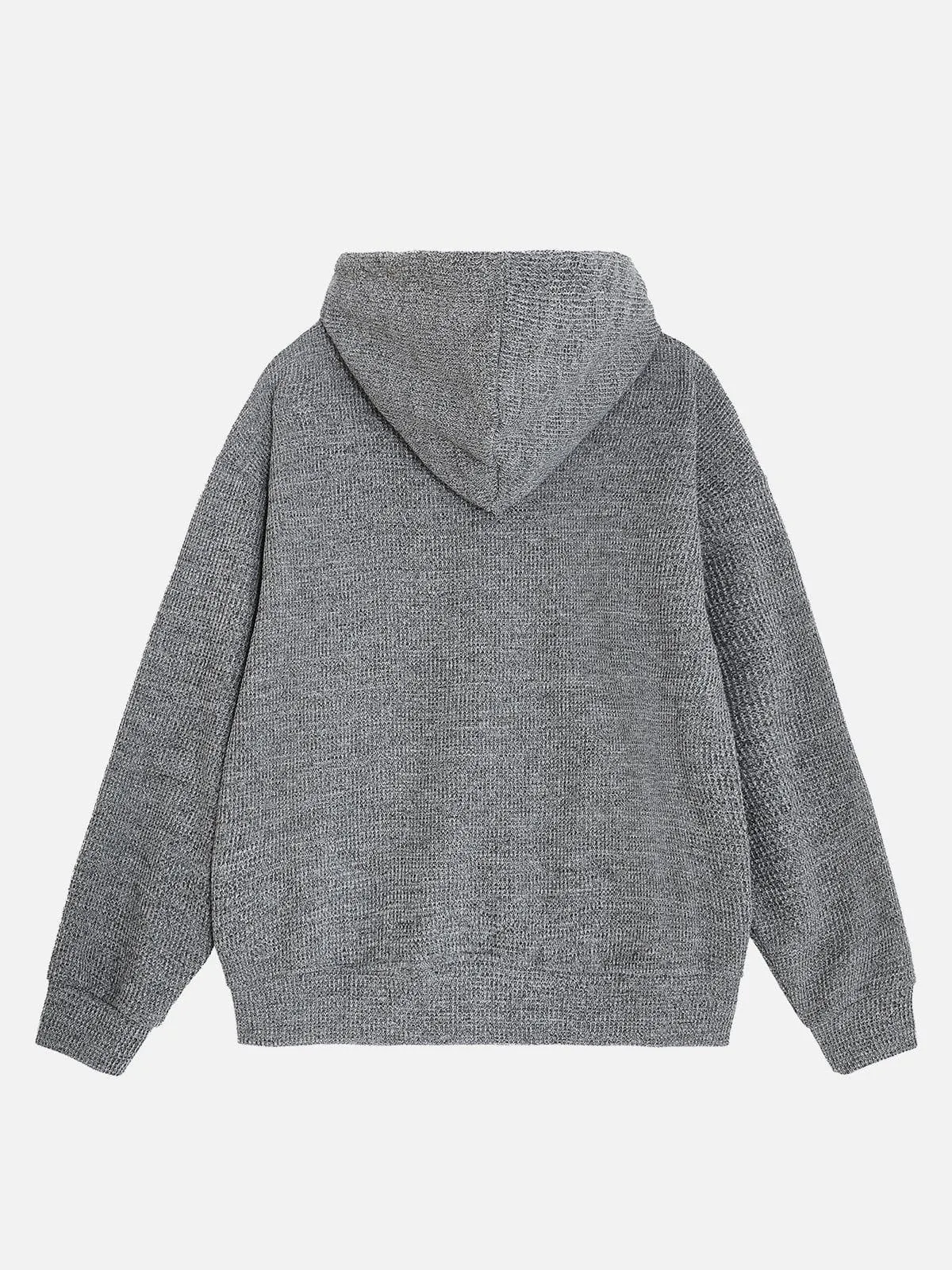 Aelfric Eden Button Decoration Zip Up Hoodie sold by Aelfric Eden product image thumbnail 3