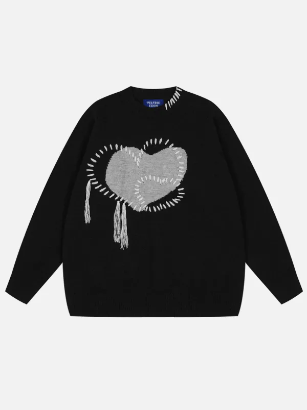 Aelfric Eden Tassel Heart Sweater sold by Aelfric Eden