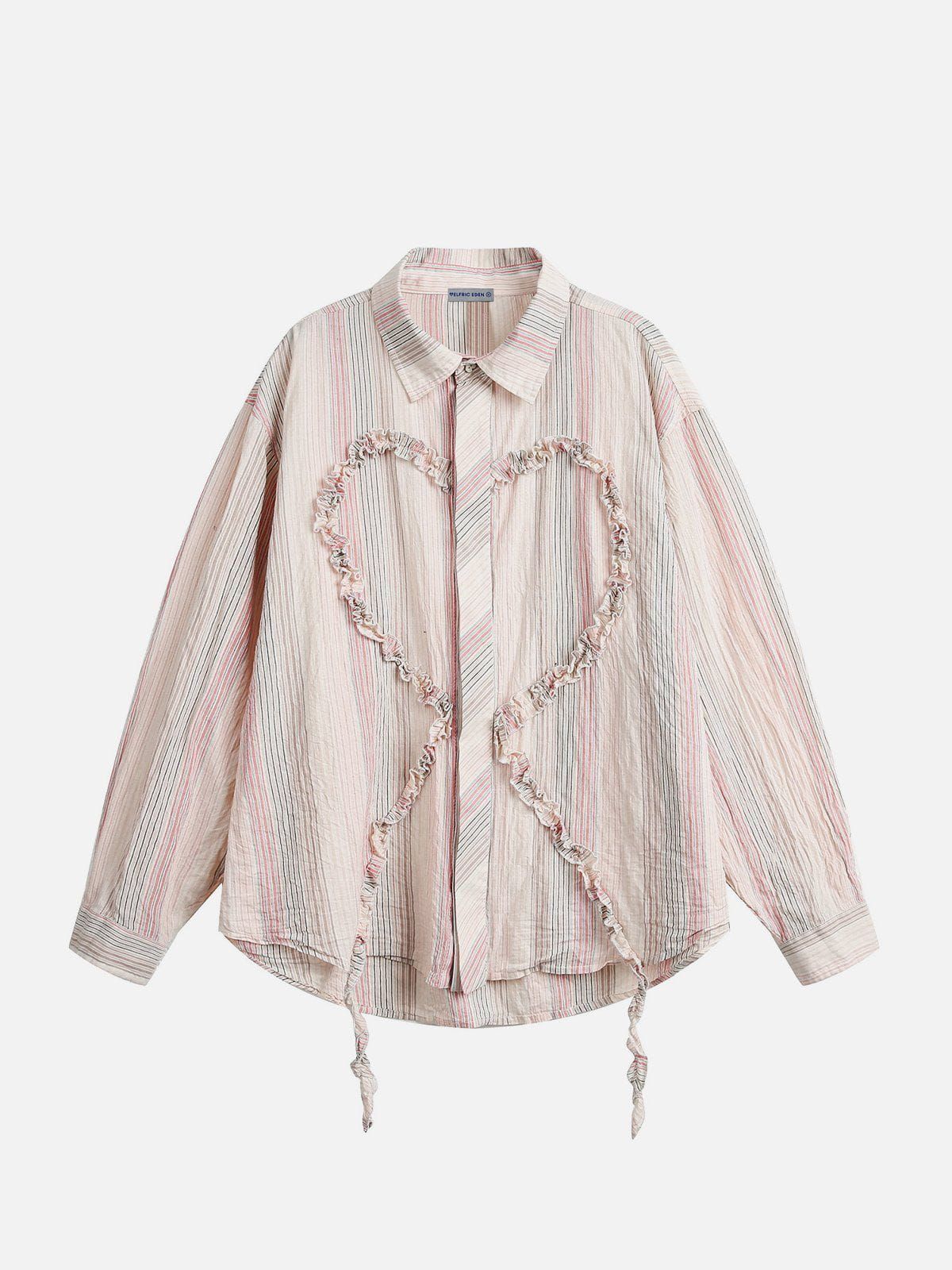Aelfric Eden Heart Stripe Long Sleeve Shirt sold by Aelfric Eden