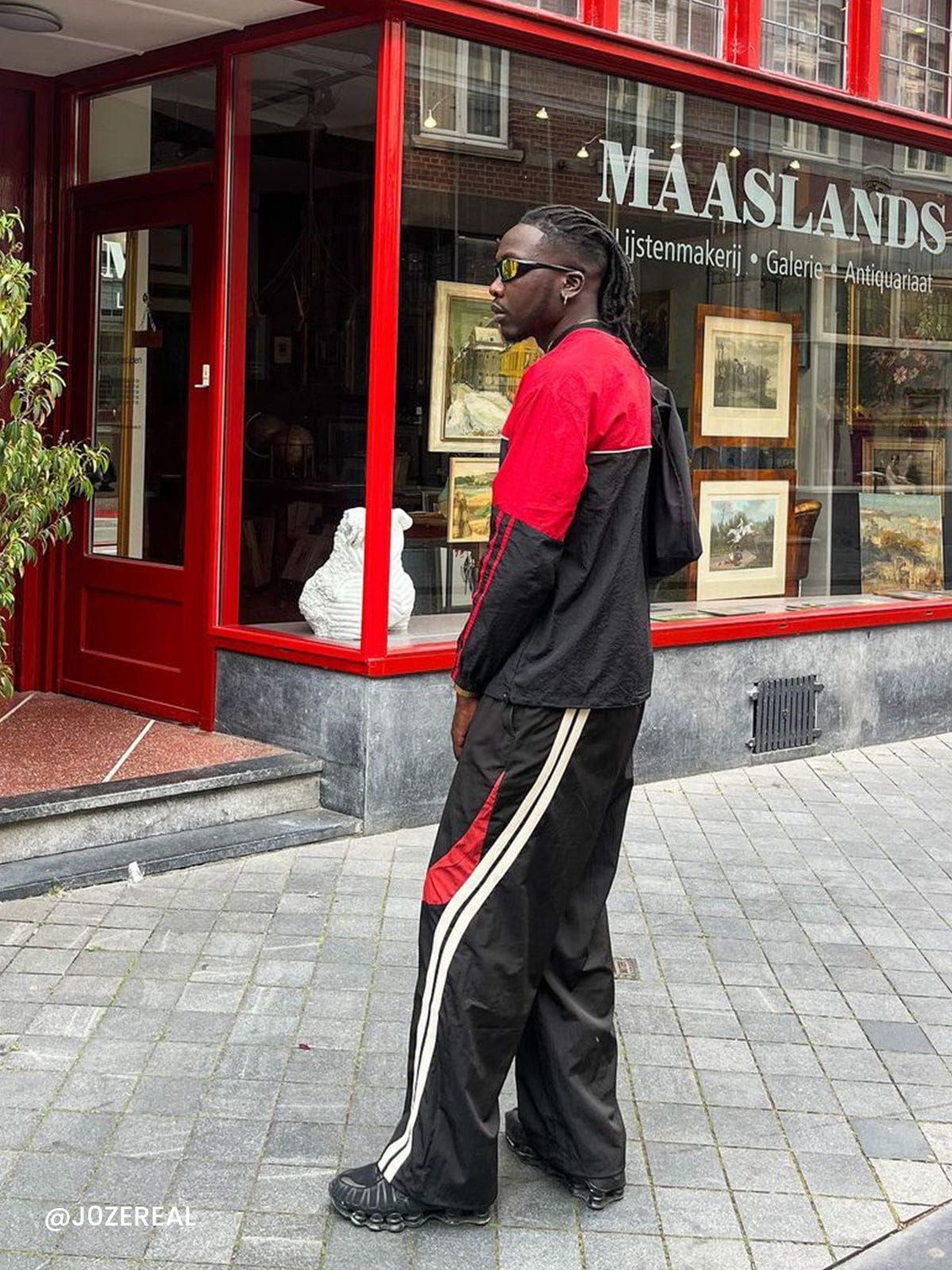 Aelfric Eden Vintage Oblique Stripe Sweatpants sold by Aelfric Eden product image thumbnail 3