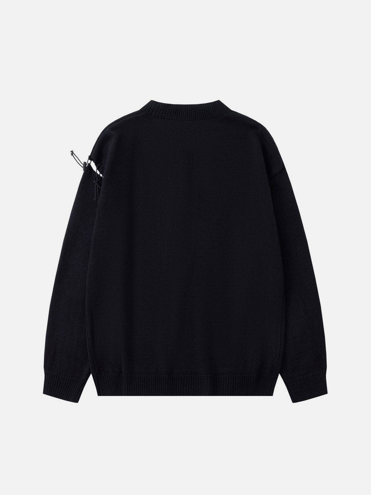 Aelfric Eden Solid Distressed Drawstring Sweater sold by Aelfric Eden product image thumbnail 2