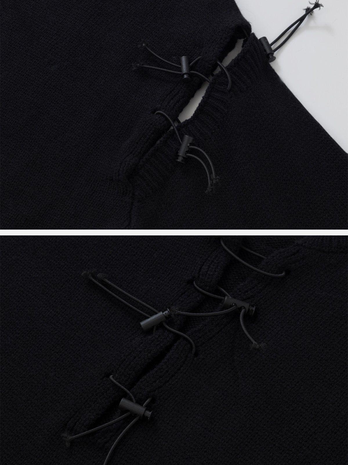 Aelfric Eden Solid Distressed Drawstring Sweater sold by Aelfric Eden product image thumbnail 3