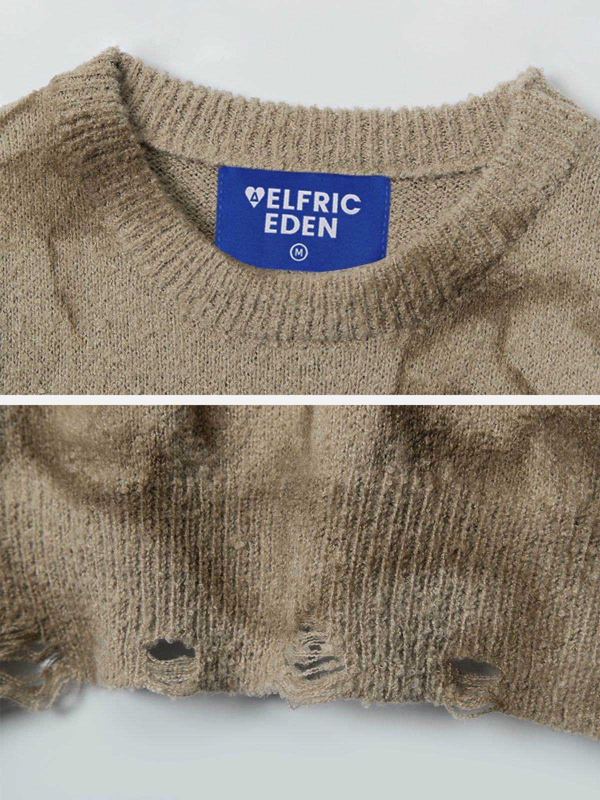 Aelfric Eden Dip-Dye Printed Distressed Sweater sold by Aelfric Eden product image thumbnail 4
