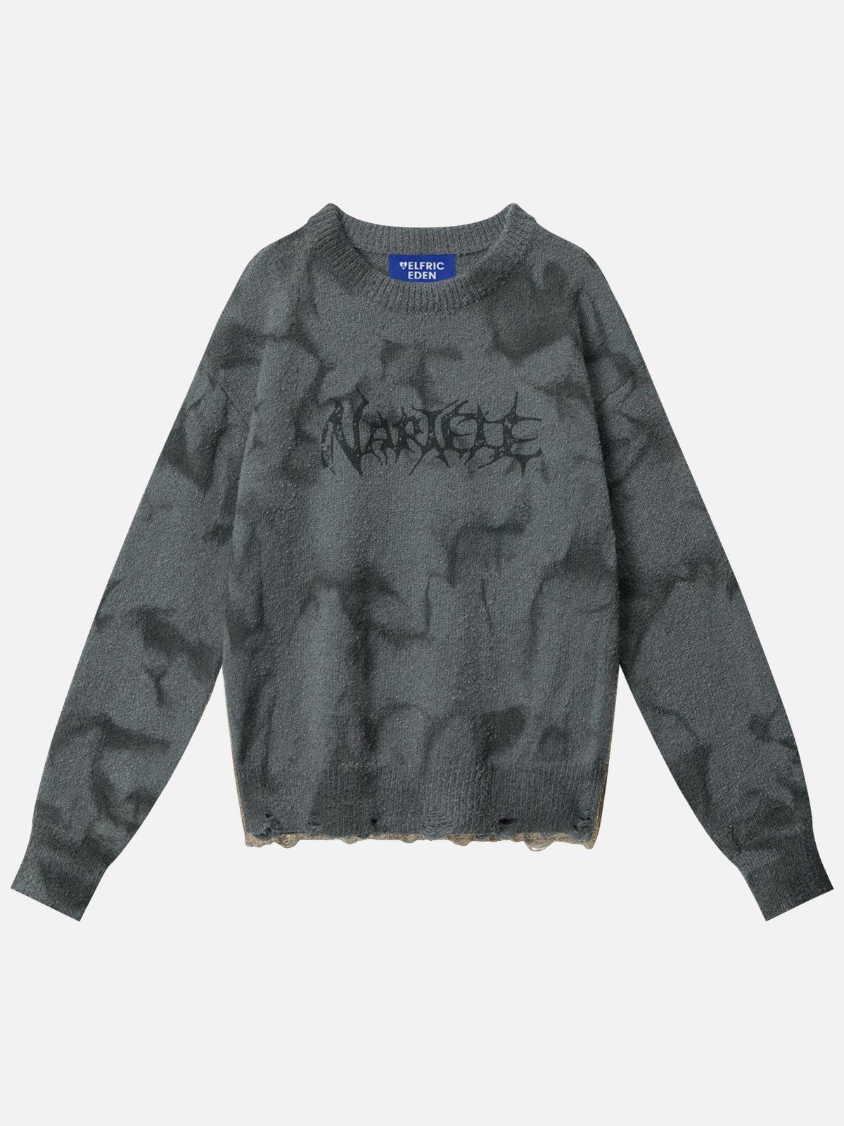 Aelfric Eden Dip-Dye Printed Distressed Sweater sold by Aelfric Eden product image thumbnail 2