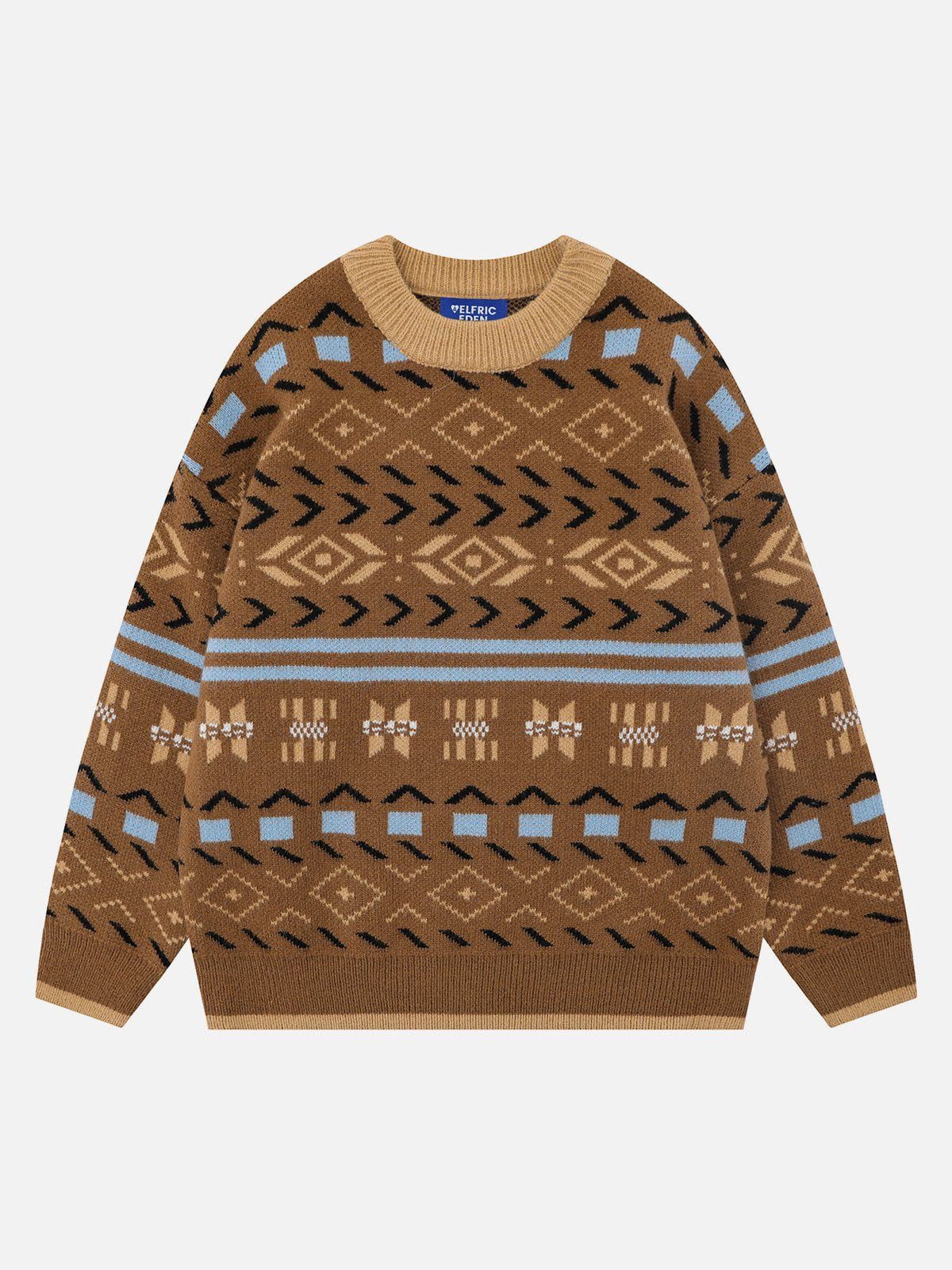 Aelfric Eden Vintage Ethnic Jacquard Sweater sold by Aelfric Eden product image thumbnail 2