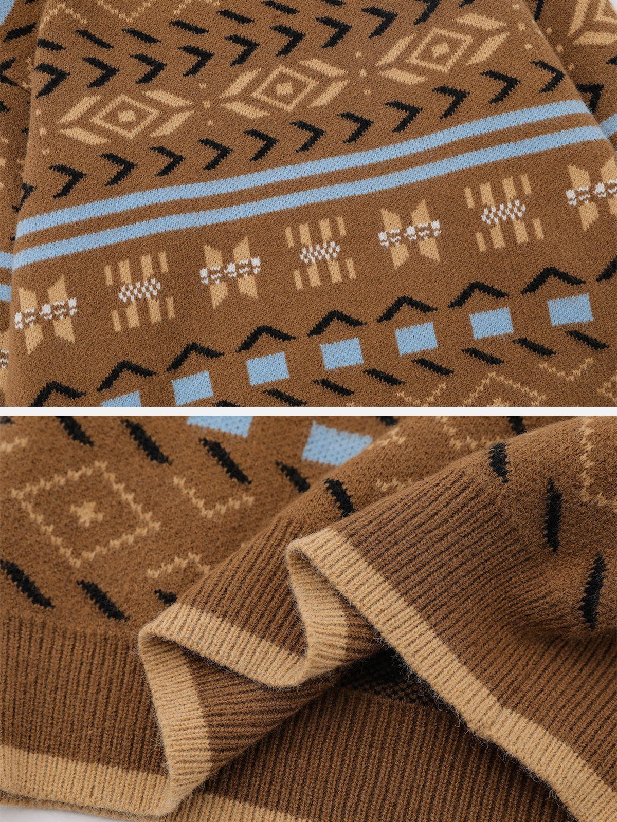 Aelfric Eden Vintage Ethnic Jacquard Sweater sold by Aelfric Eden product image thumbnail 4