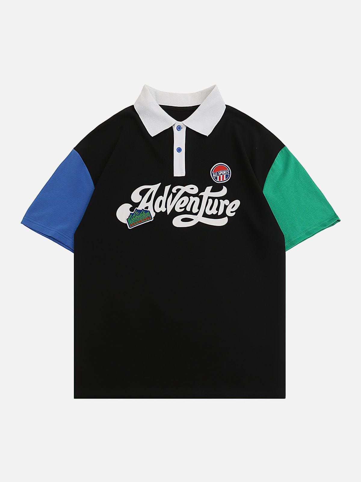 Aelfric Eden Adventure Cute Patchwork Polo Tee sold by Aelfric Eden product image thumbnail 2