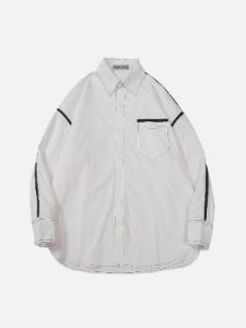 Aelfric Eden Line Patchwork Long Sleeve Shirt sold by Aelfric Eden