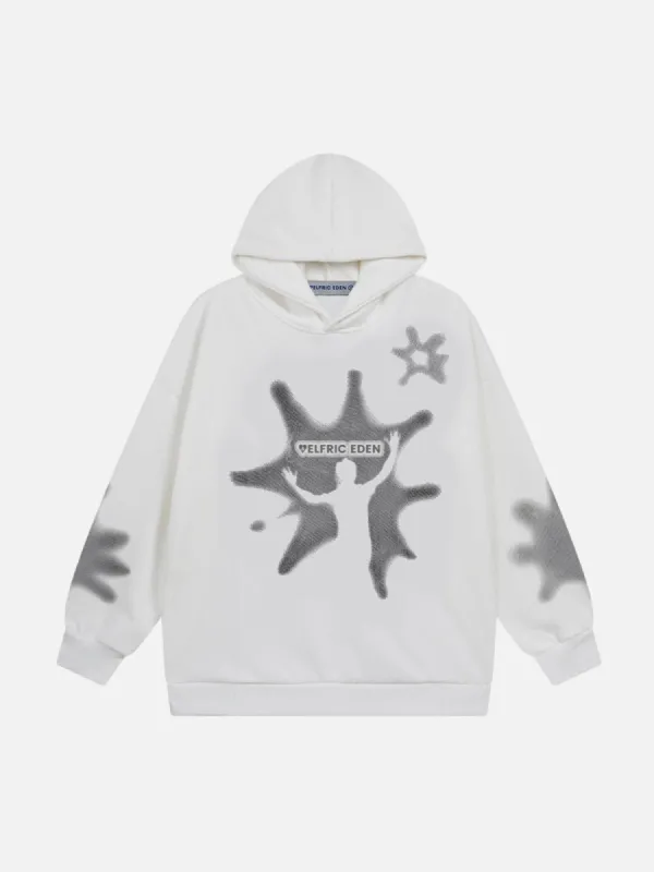 Aelfric Eden Shadow Star Print Hoodie sold by Aelfric Eden