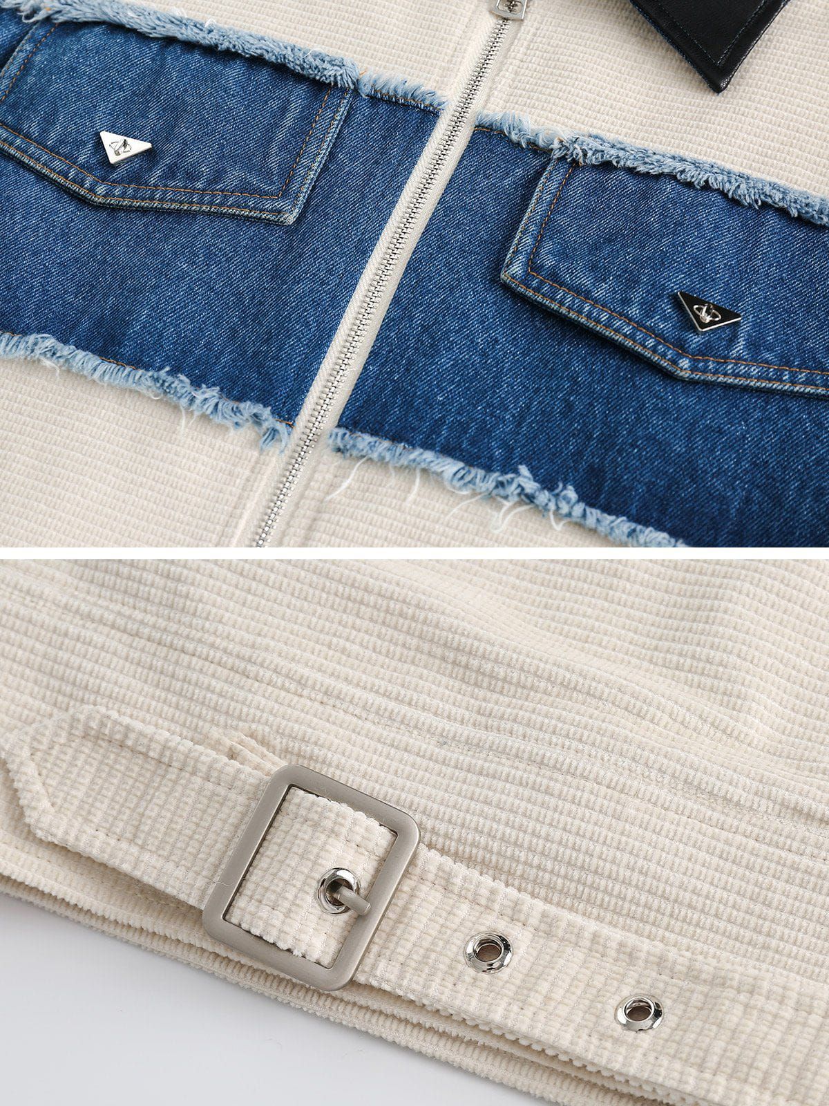 Aelfric Eden Denim Patchwork Jacket sold by Aelfric Eden product image thumbnail 4