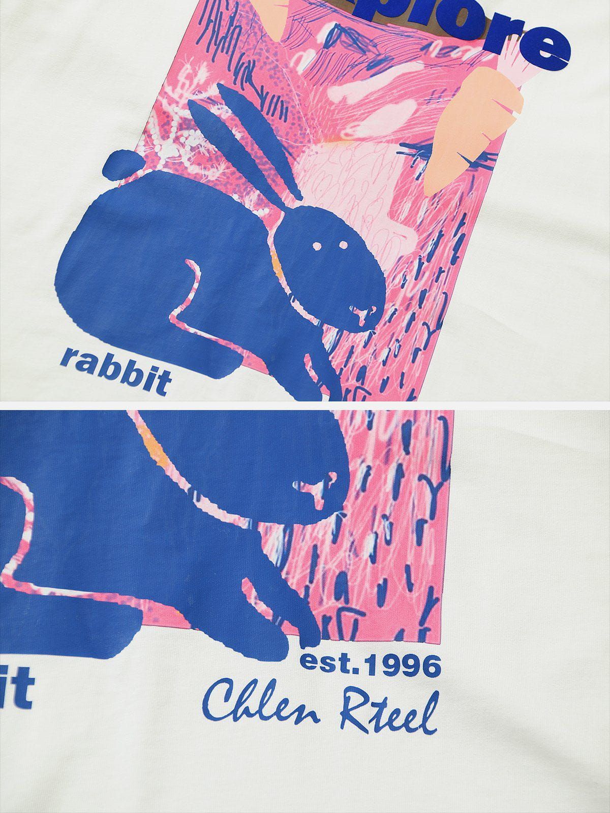 Aelfric Eden Oil Painting Rabbit Print Tee sold by Aelfric Eden product image thumbnail 5