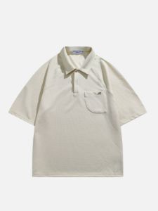 Aelfric Eden Vintage Solid Polo Collar Tee sold by Aelfric Eden