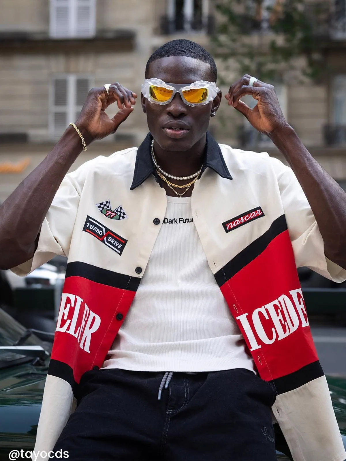 Aelfric Eden Patchwork Short Sleeve Shirt sold by Aelfric Eden product image thumbnail 3