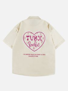 Aelfric Eden Heart-Shaped Star Print Short Sleeve Shirts sold by Aelfric Eden