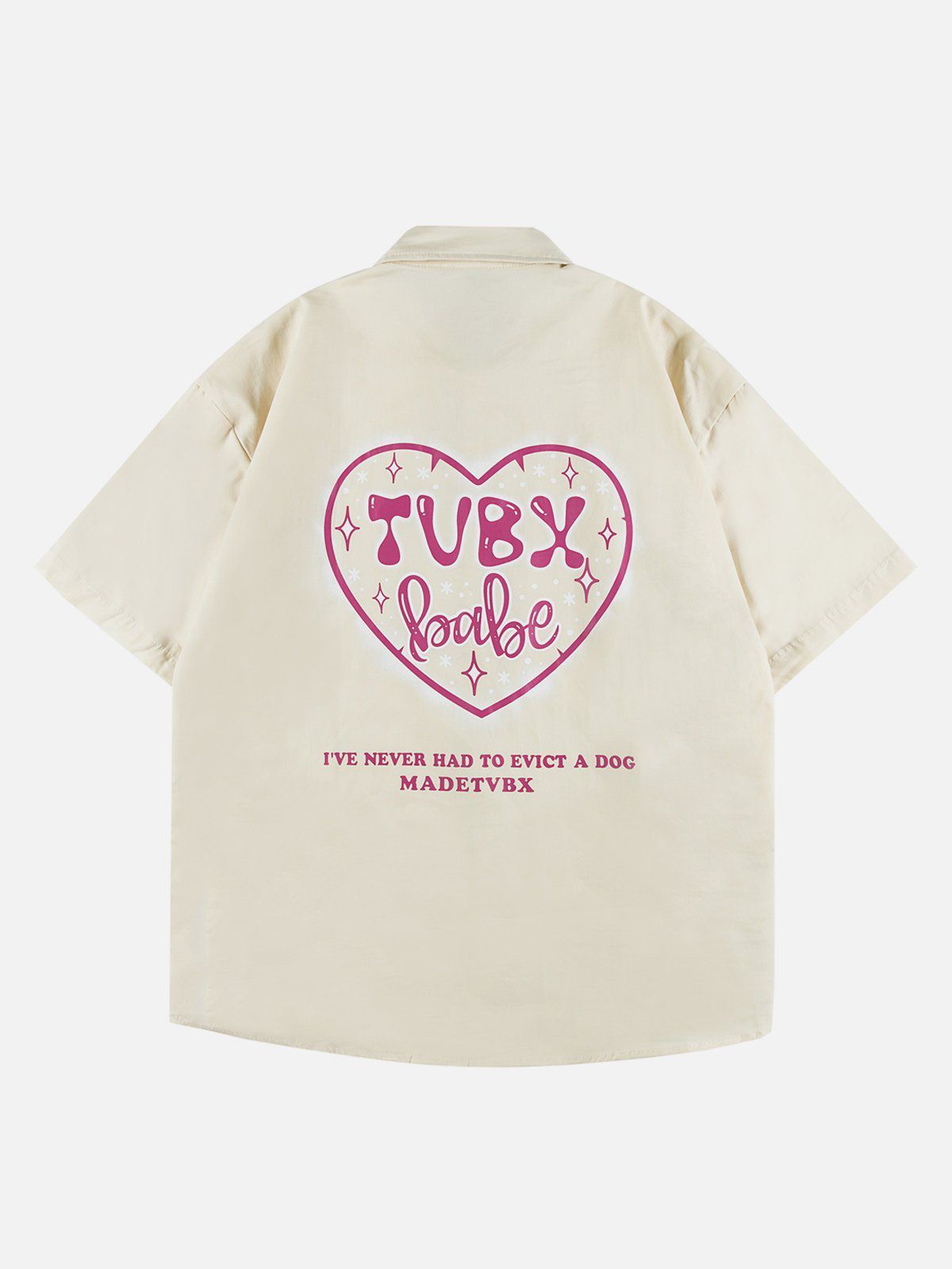 Aelfric Eden Heart-Shaped Star Print Short Sleeve Shirts sold by Aelfric Eden product image thumbnail 4