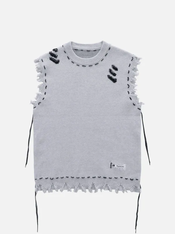 Aelfric Eden Ripped Edge Sweater Vest sold by Aelfric Eden