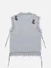 Aelfric Eden Ripped Edge Sweater Vest sold by Aelfric Eden