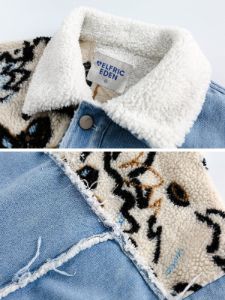 Aelfric Eden Sherpa Patchwork Denim Jacket sold by Aelfric Eden