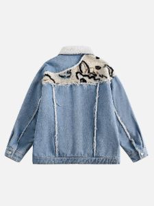 Aelfric Eden Sherpa Patchwork Denim Jacket sold by Aelfric Eden