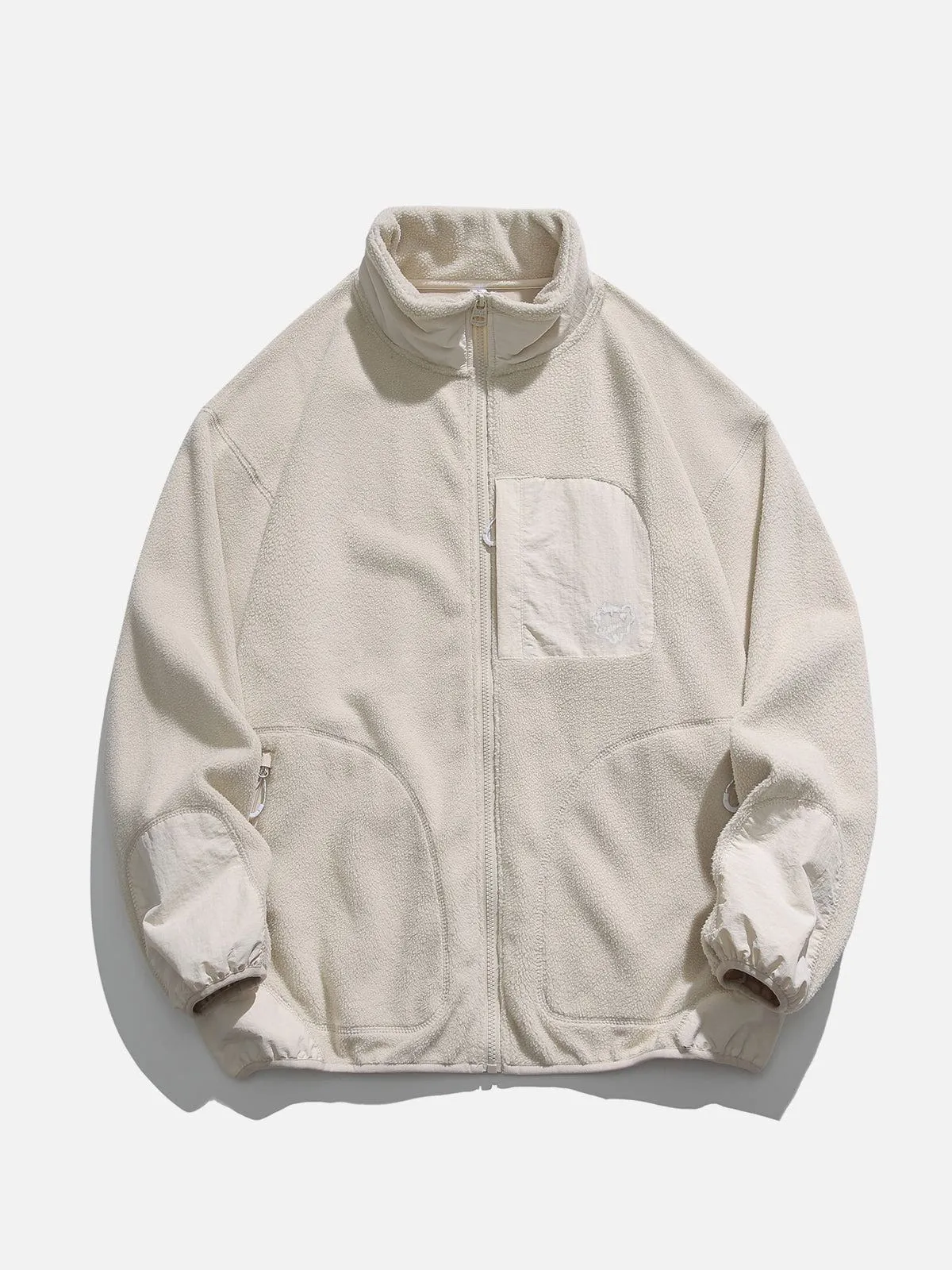 Aelfric Eden Solid Patchwork Fleece Jacket sold by Aelfric Eden