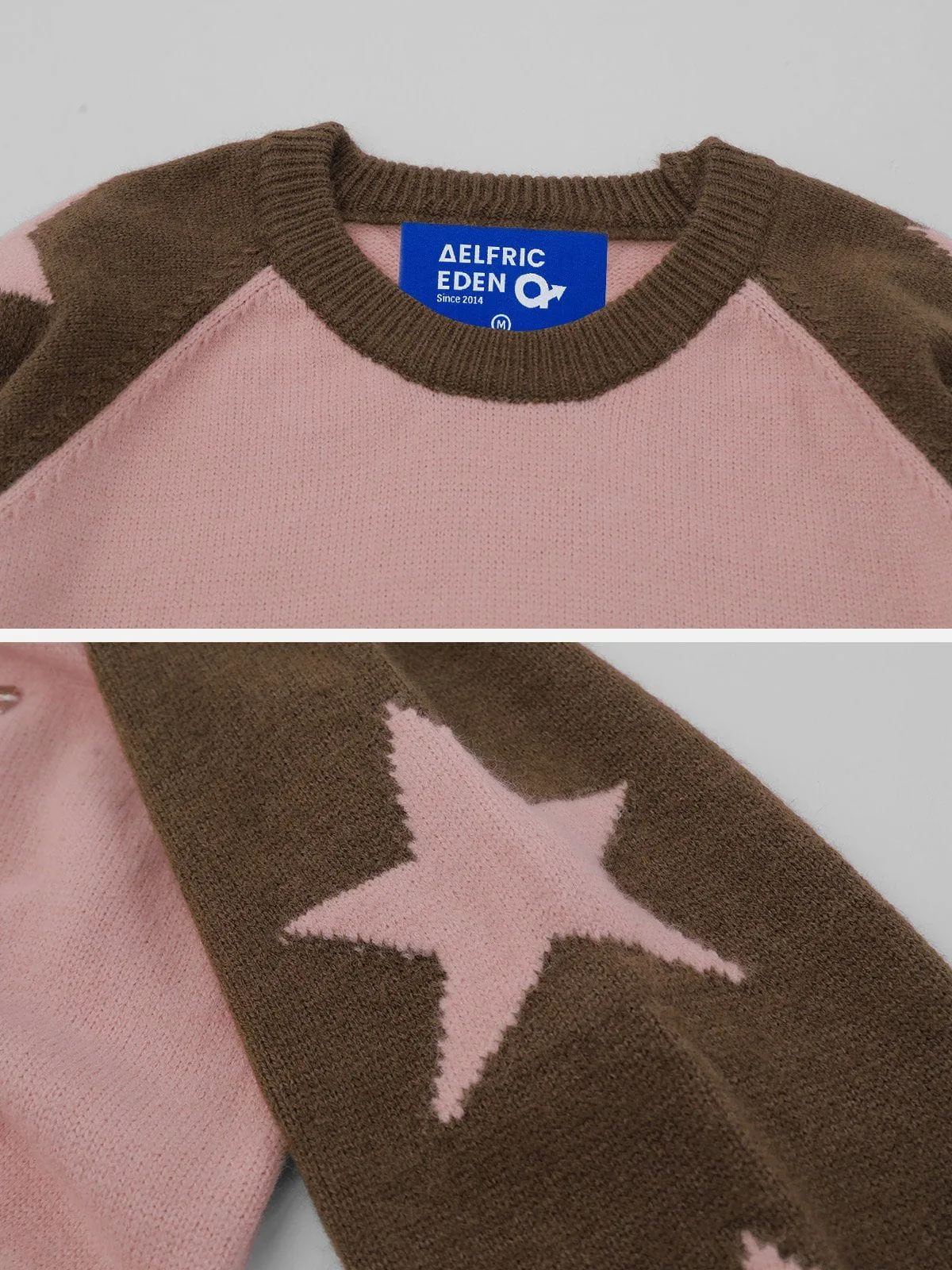 Aelfric Eden Color Blocking Star Jacquard Sweater sold by Aelfric Eden product image thumbnail 4