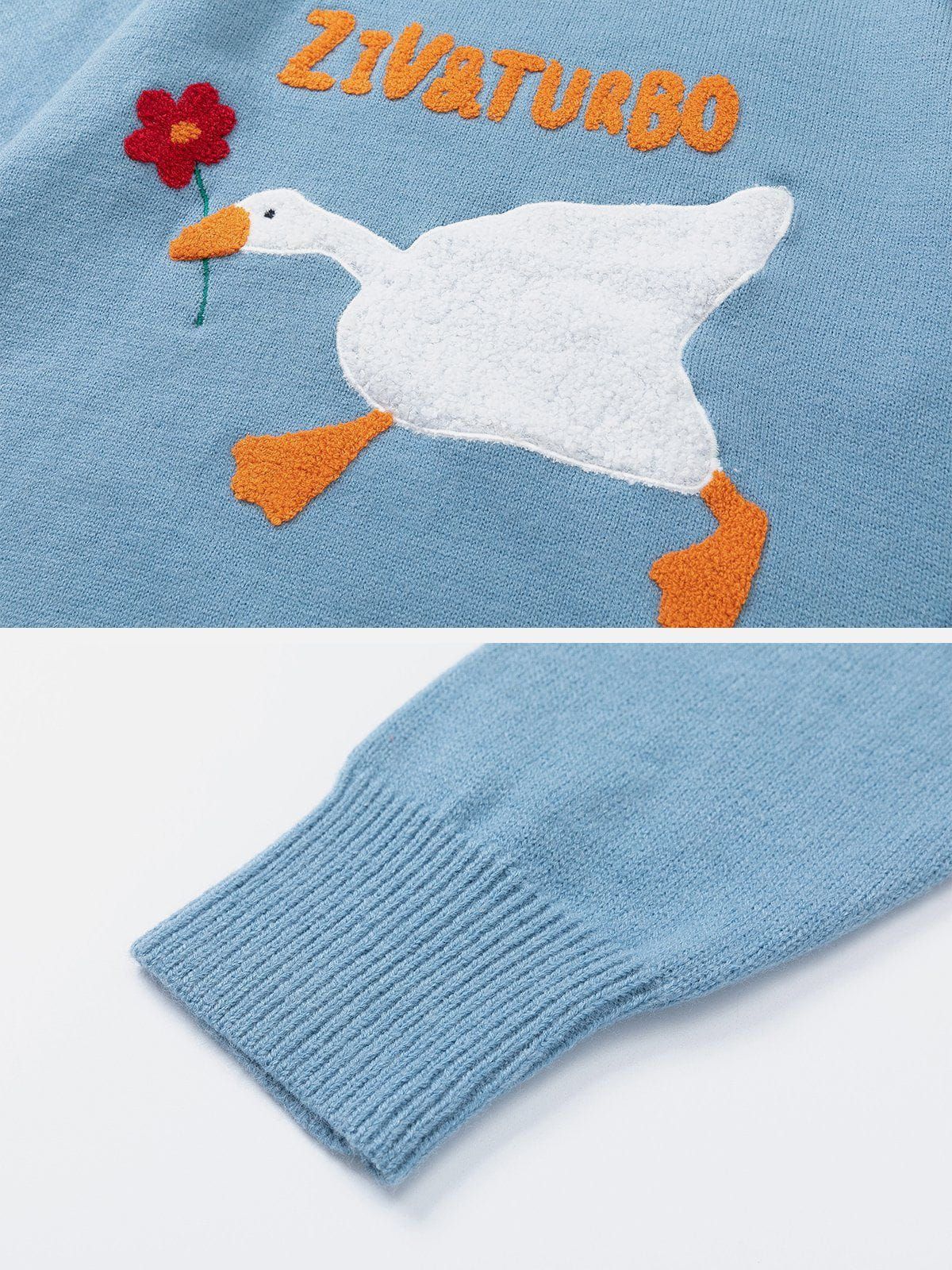 Aelfric Eden "Flower & Goose Thief" Jacquard Sweater sold by Aelfric Eden product image thumbnail 5